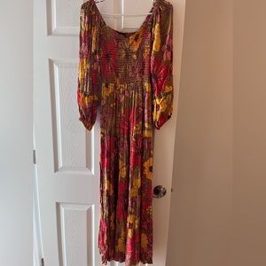 Piper & Scoot sunflower maxi dress NWT medium